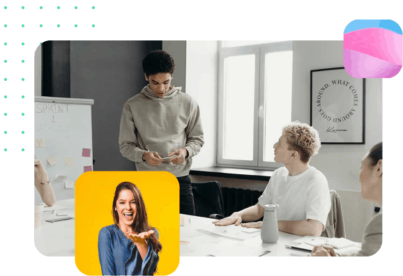 Team collaborating during a strategy planning session